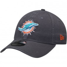 Men's Miami Dolphins New Era Graphite Core Classic 9TWENTY Adjustable Hat 3066326